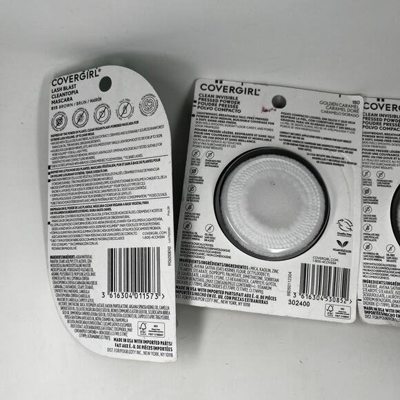 NEW Covergirl Clean Invisible Pressed Powder, Concealer, Golden Caramel, Mascara - Picture 5 of 6
